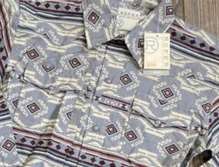 Sale ✨Roper Aztec Snap Boys Western Shirt