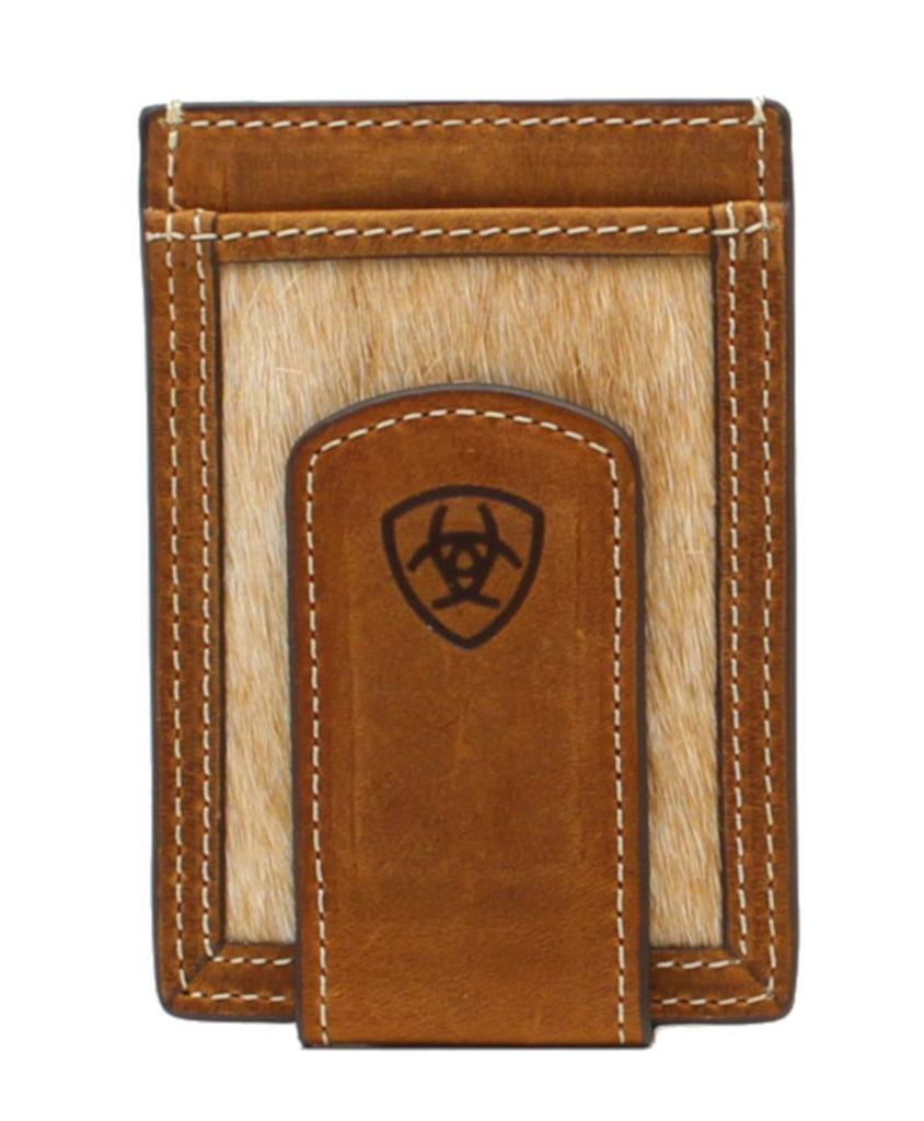 Ariat hair on hide money clip