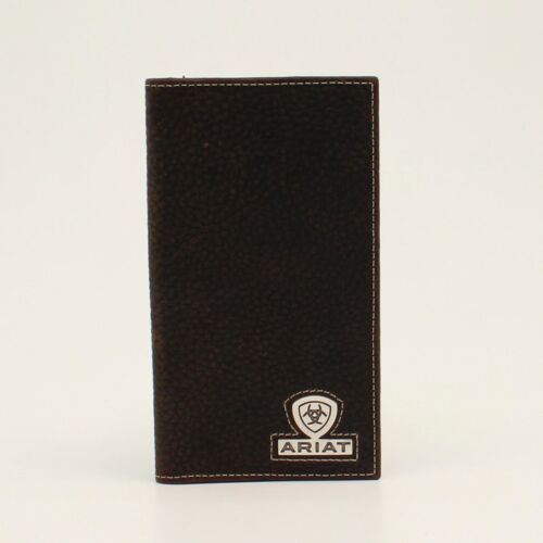 Ariat Men's Dark Brown Leather Rodeo Wallet