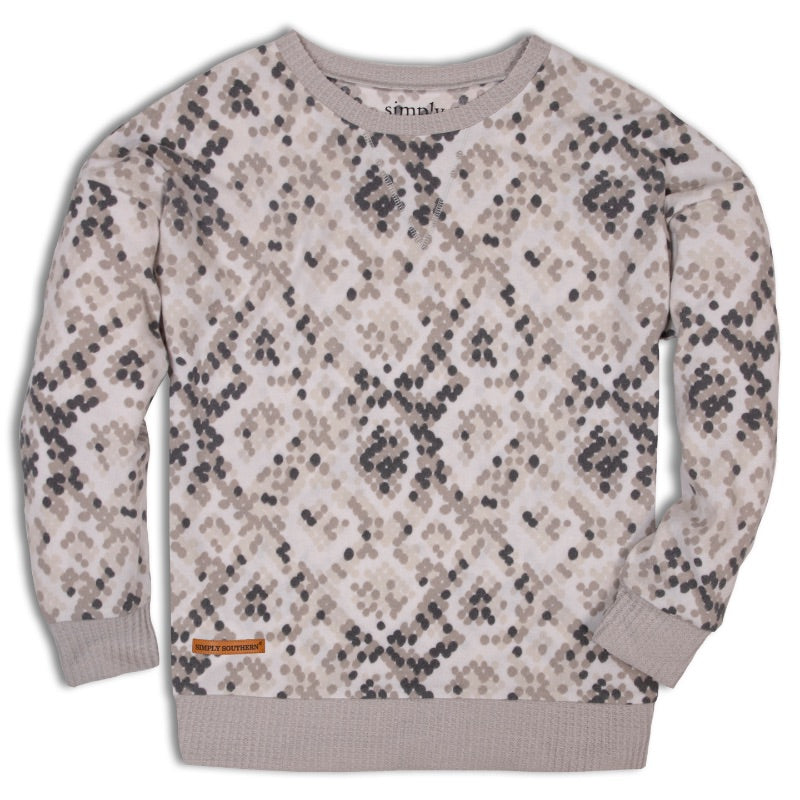 Final Sale ✨ Simply Southern Ladies Grey Snake Sweatshirt