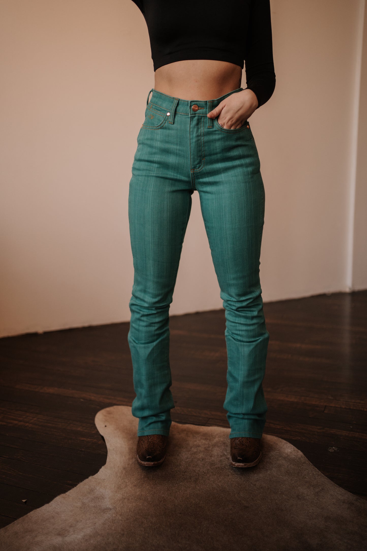 Wrangler Lainey Boot Hugger Turquoise