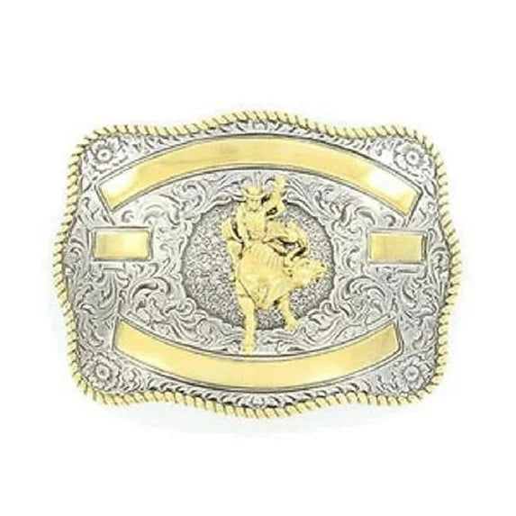 Gold Bull Rider Buckle