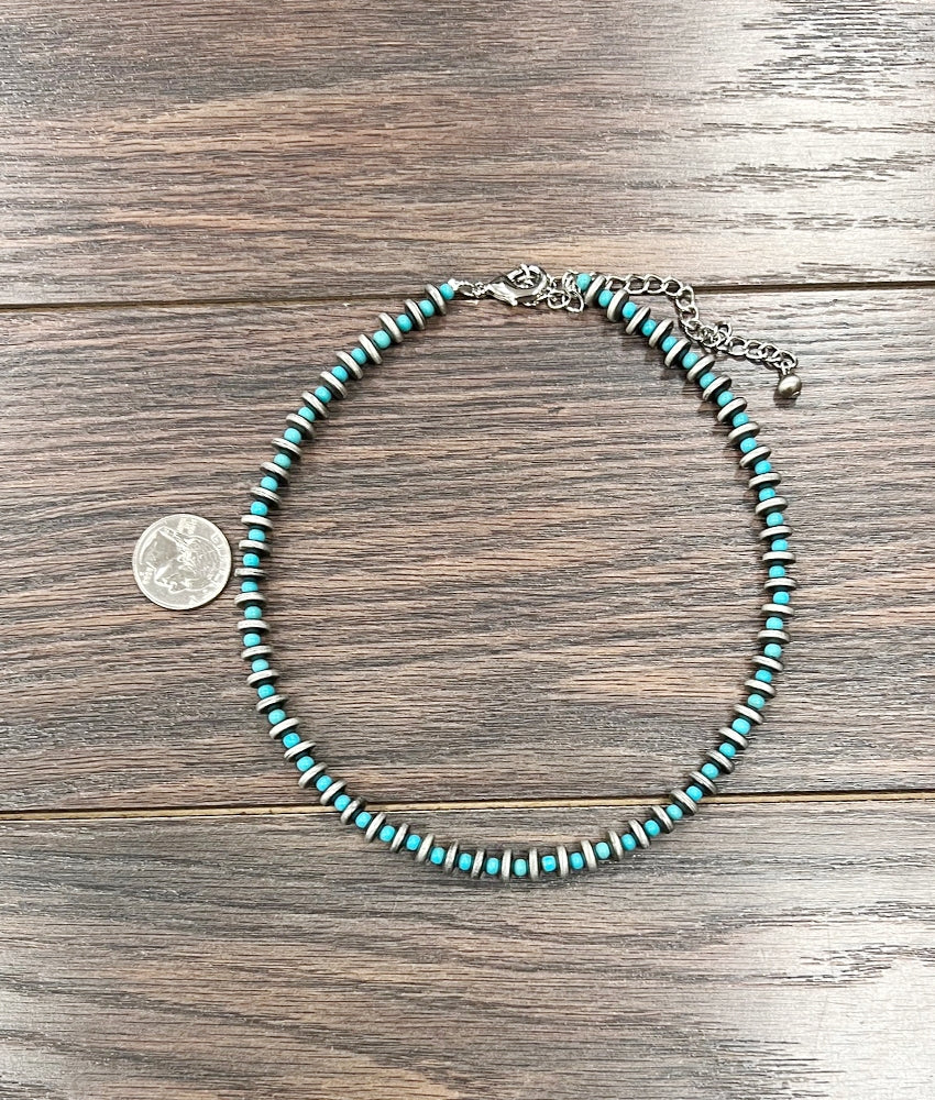 Rondelle Bead Necklace 16"