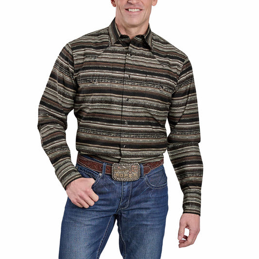 Roper Distressed Aztec Men's Snap Up