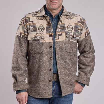 Men's Aztec Shirt-Jacket - Roper