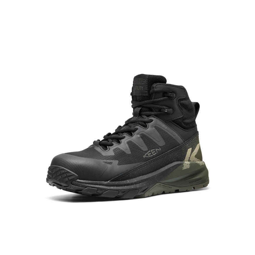 Keen Men's Targhee Blur Waterproof Work Boot (Carbon Toe)
