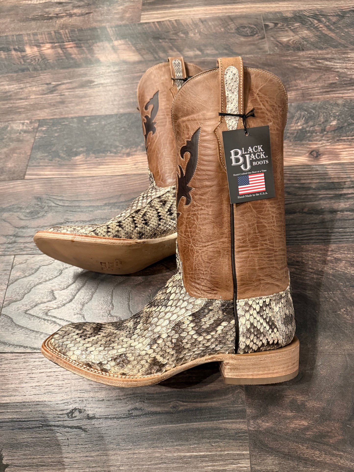 Black Jack Diamondback Rattle Snake Boots