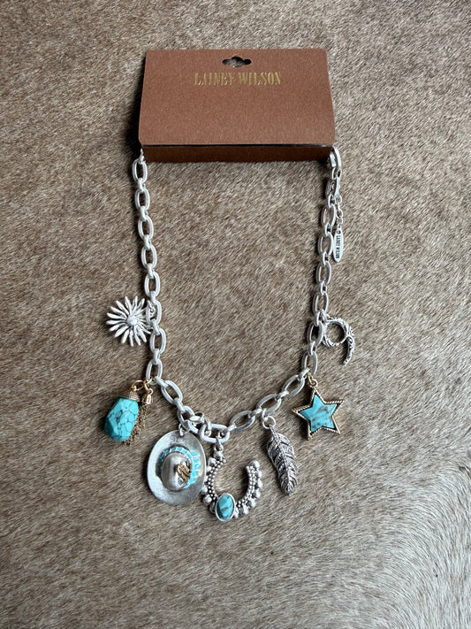 Lainey Wilson Western Chunky Charm Necklace