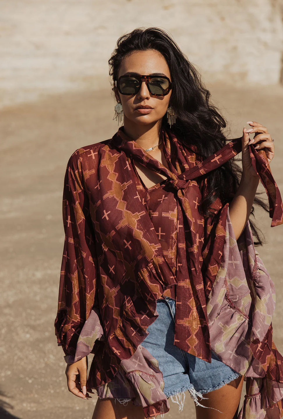 TAOS TOP - MAGENTA GEO