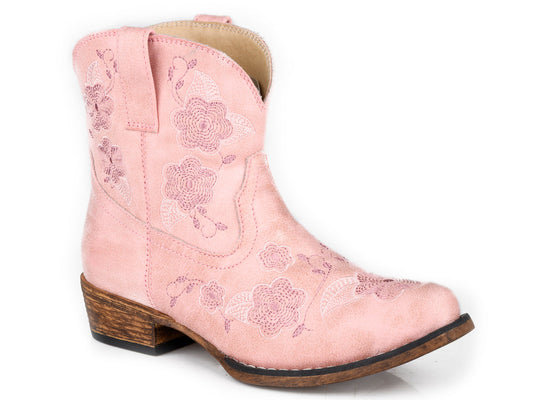 Roper Girls Pink Blossom Boots