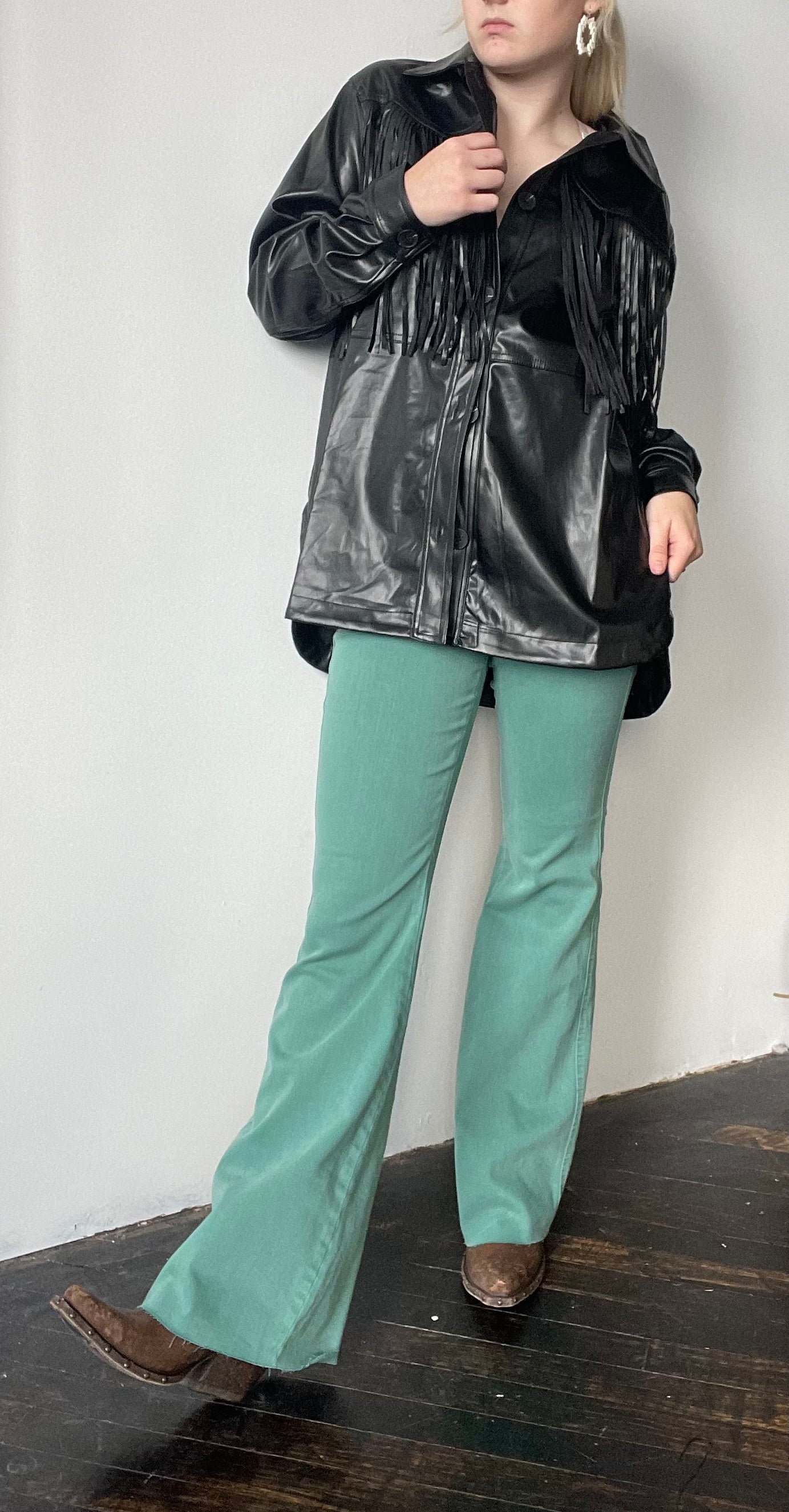 Fonzie Leather Oversized Jacket