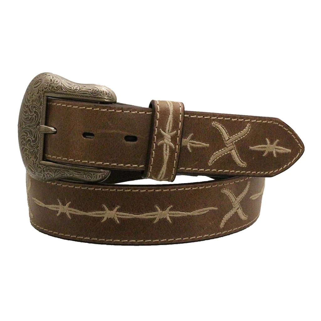 Twisted X Distressed Brown Leather Belt