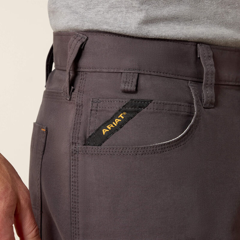 Ariat Rebar DuraStretch Made Tough 10" Short Rebar Grey