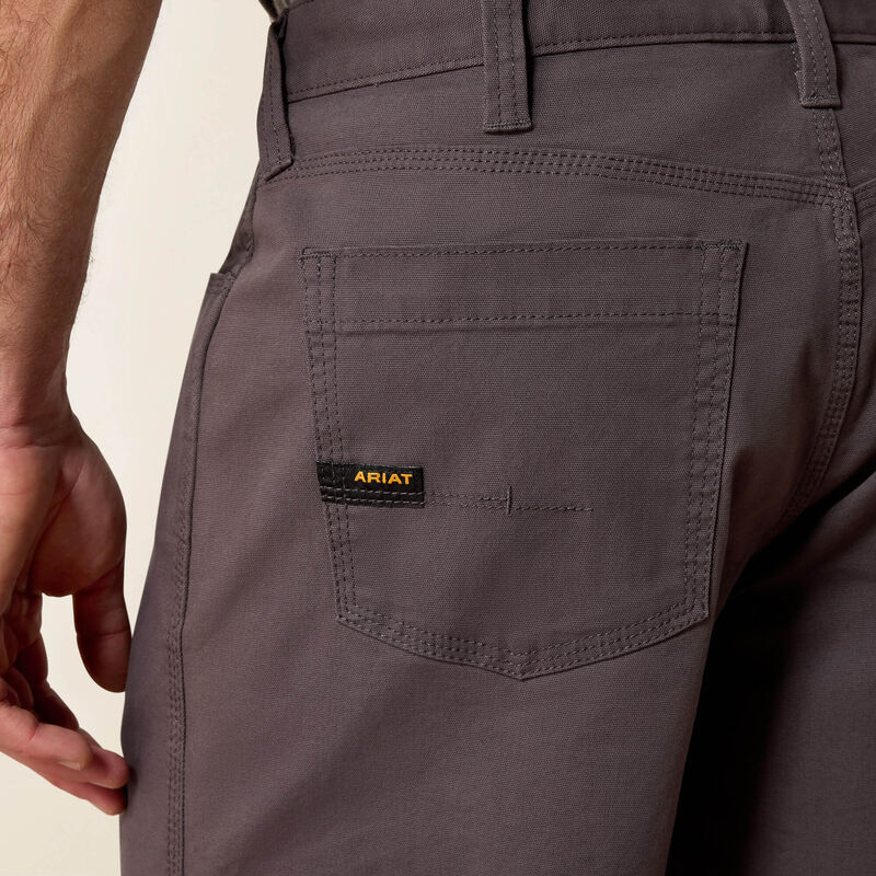 Ariat Rebar DuraStretch Made Tough 10" Short Rebar Grey