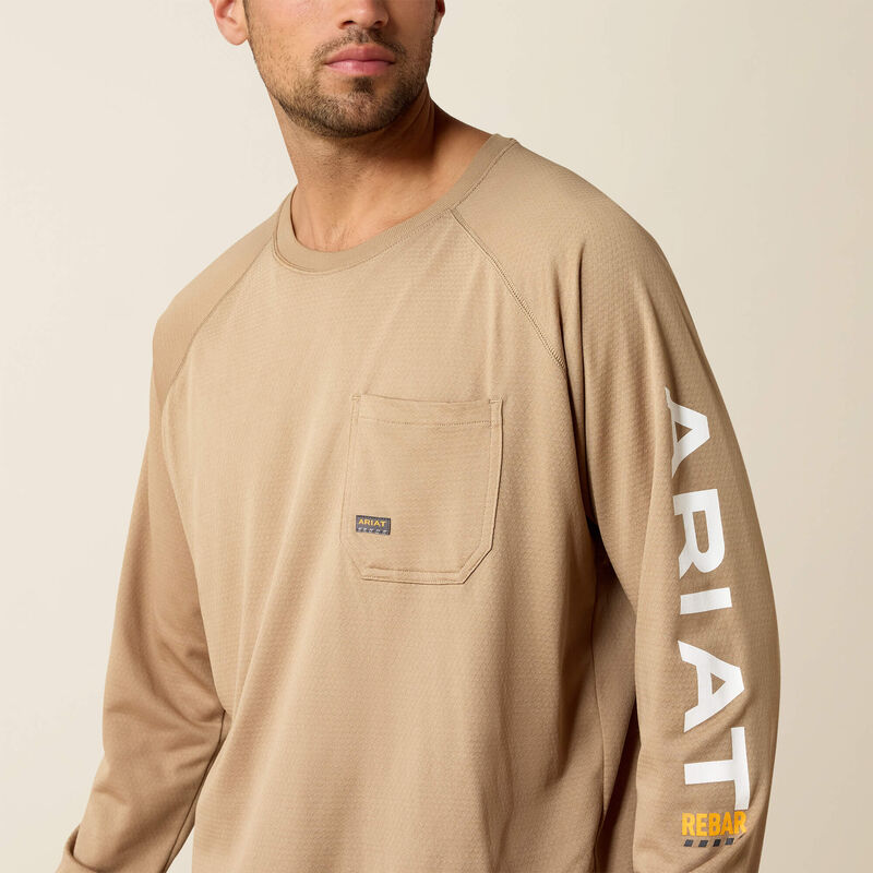 Ariat Rebar Heat Fighter T-Shirt Khaki