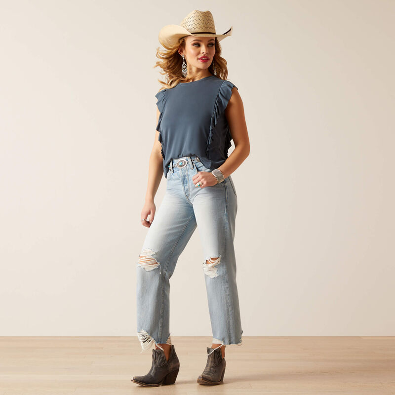 Tomboy Ultra High Rise Straight Leg Jeans