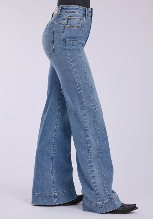 Tin Haul Wide Leg Side Yoke Women's Jeans