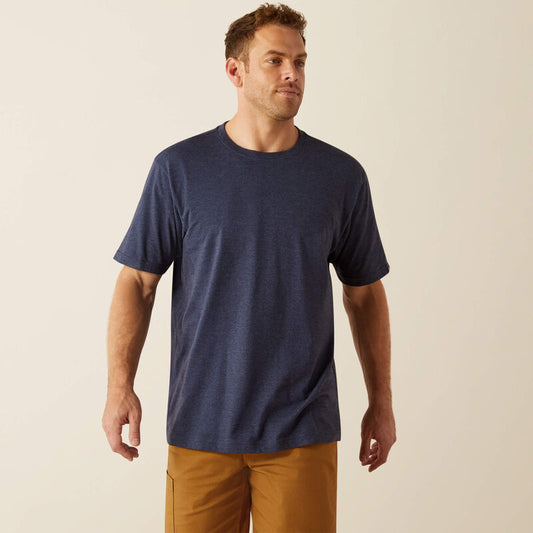 Ariat Rebar Cotton Strong Standard T-Shirt Navy Heather