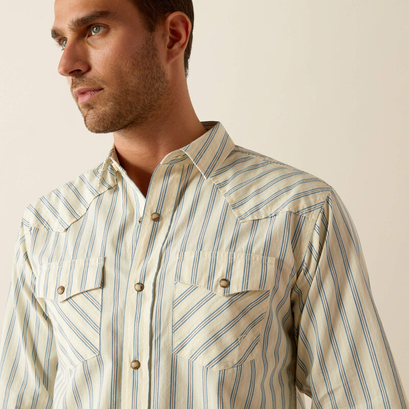 Ariat Hanford Cream Snap Up Men's