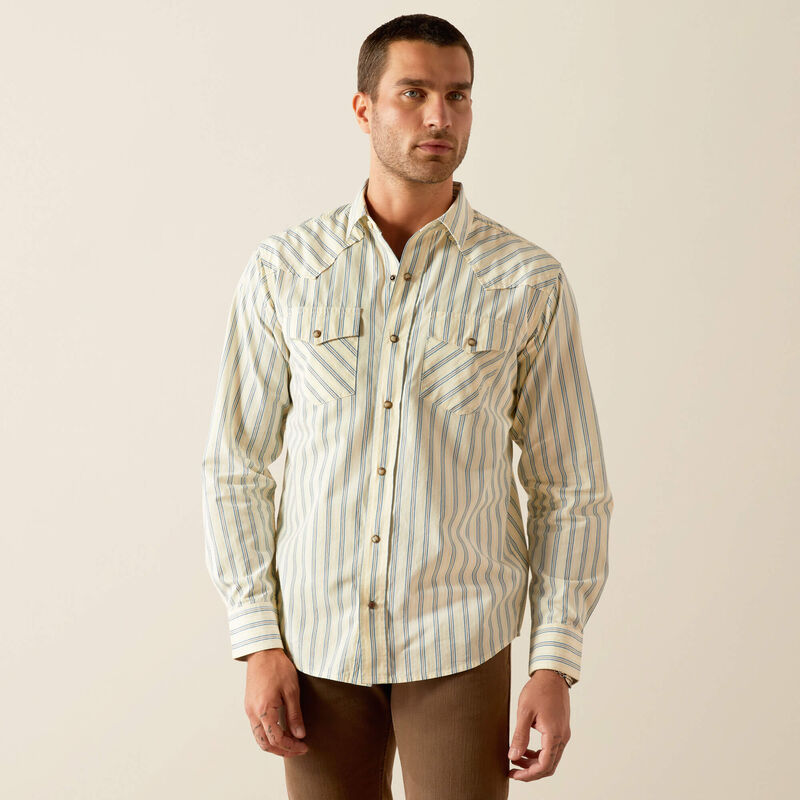 Ariat Hanford Cream Snap Up Men's