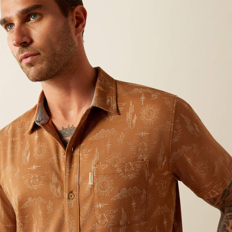 Ariat Desert Mocha Button Down Shirt