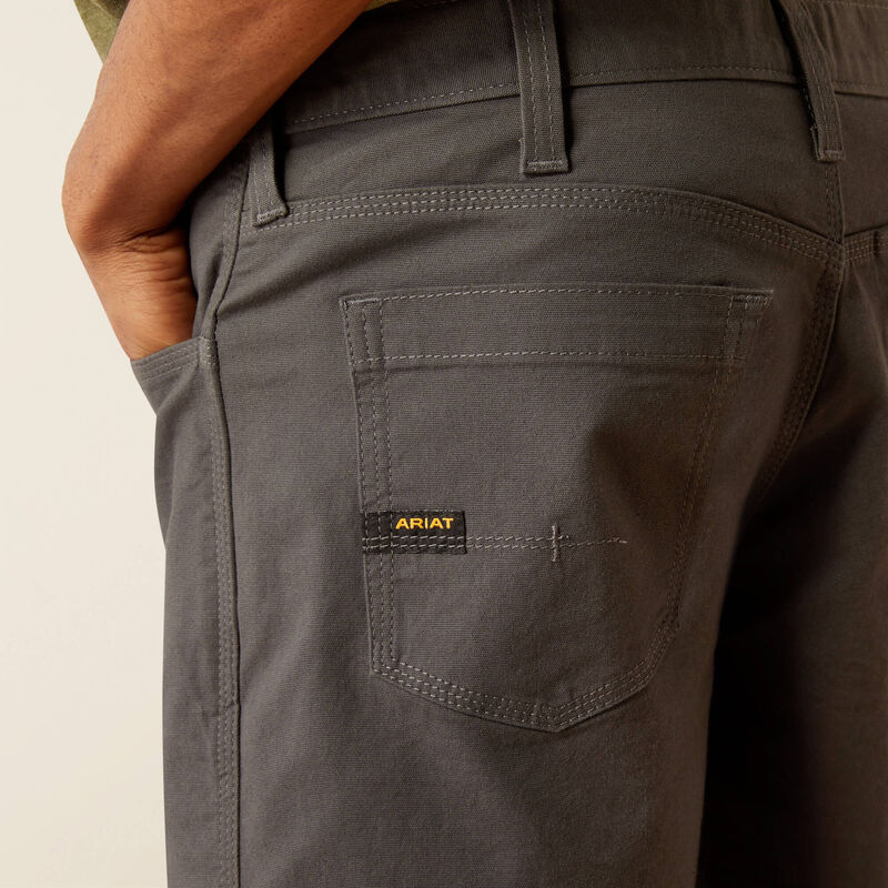 Ariat Rebar DuraStretch Made Tough 8" Short Rebar Grey