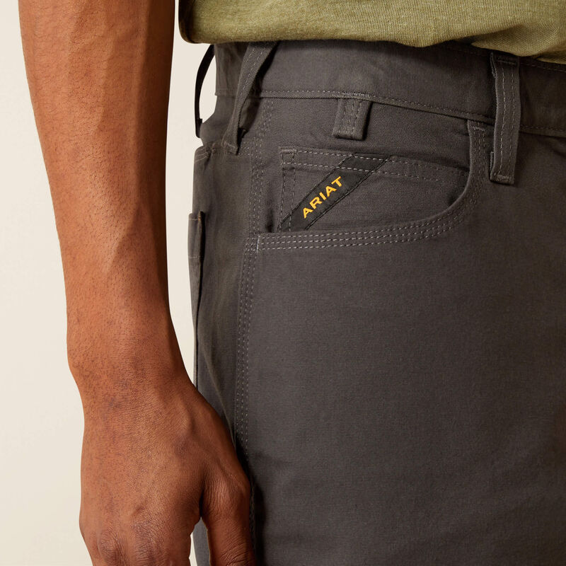 Ariat Rebar DuraStretch Made Tough 8" Short Rebar Grey