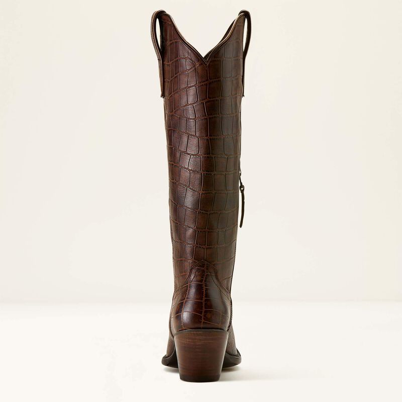 Ariat Casanova Espresso Croc Print Boots