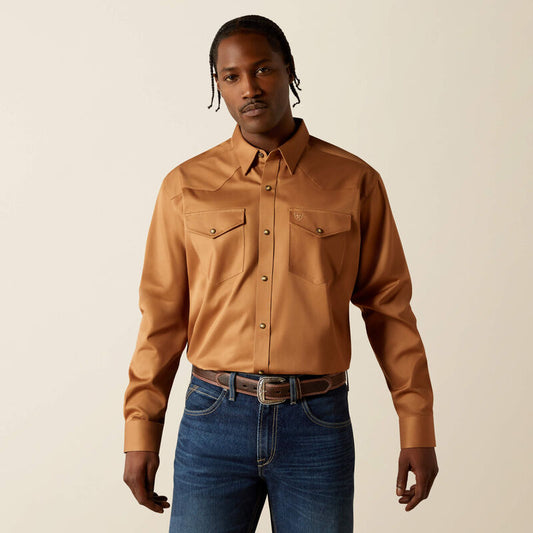 ARIAT Men's Solid Twill Snap Up Shirt