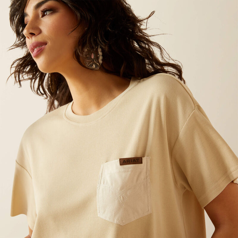 Ariat Patron Oyster Crop Tee