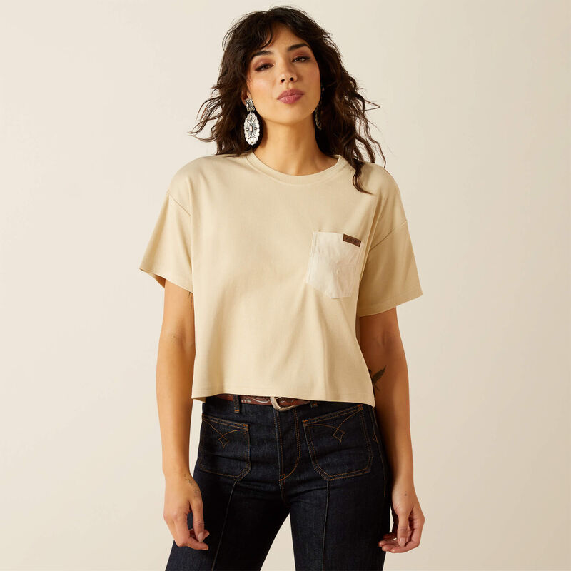 Ariat Patron Oyster Crop Tee