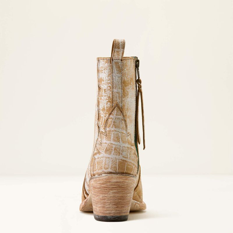 Ariat Jade X Toe Crema Croc Print