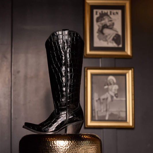 Ariat Casanova Caviar Croc Print Boots