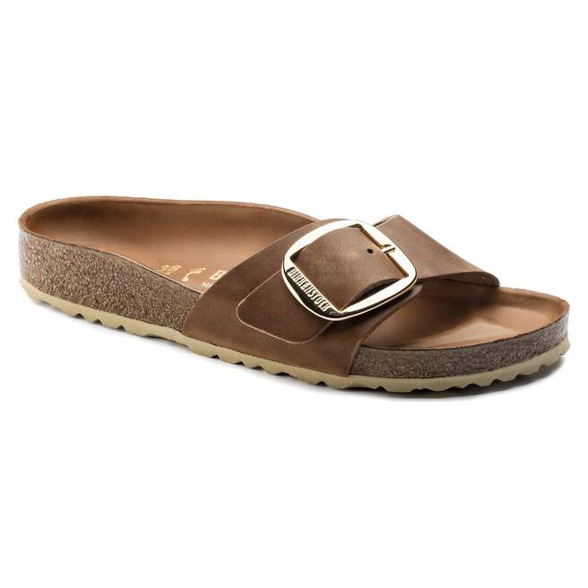 Birkenstock Madrid Big Buckle Cognac Sandal