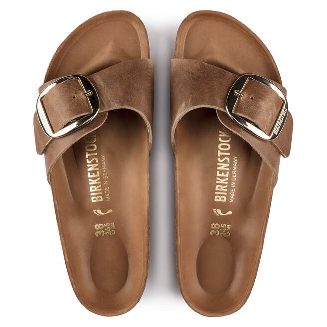 Birkenstock Madrid Big Buckle Cognac Sandal