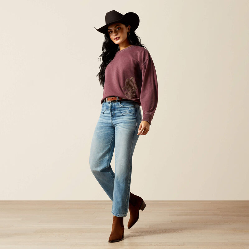 Ariat Cheyenne Yoke Candy Cropped Ultra High Rise