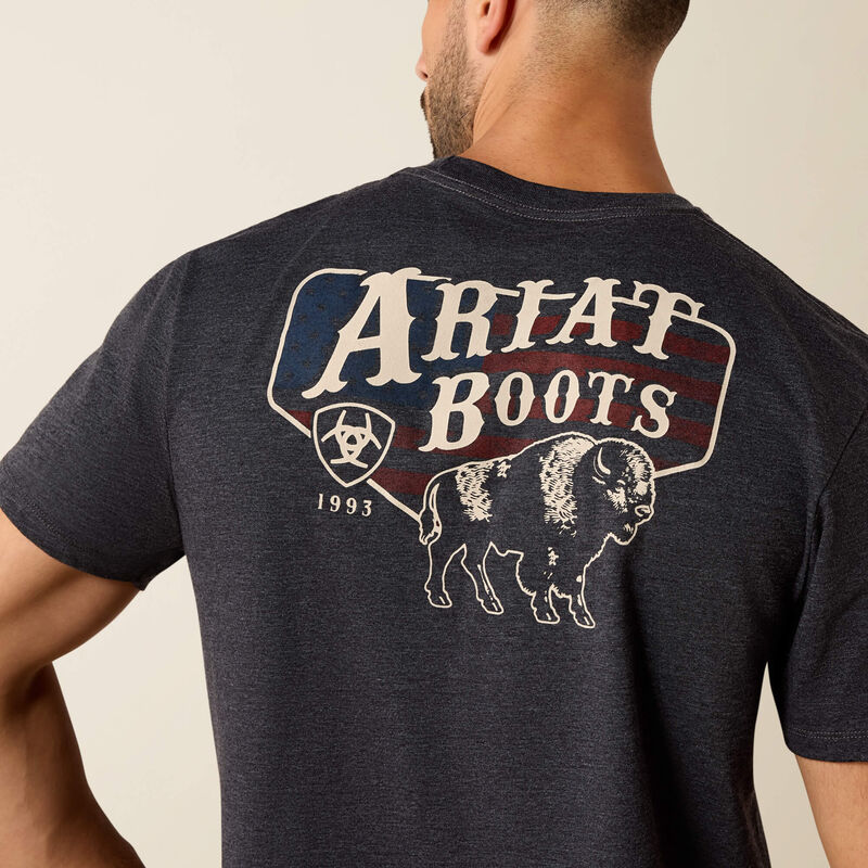 Ariat American Bison Charcoal T-Shirt