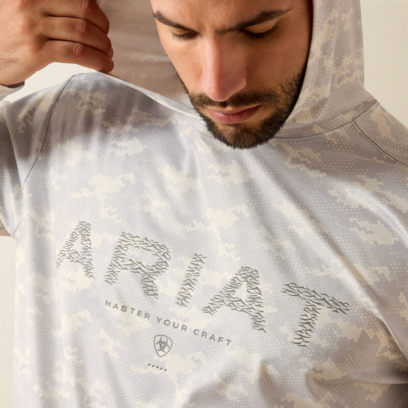 Ariat Rebar Sunblocker Printed Craft Hooded Long Sleeve T-Shirt