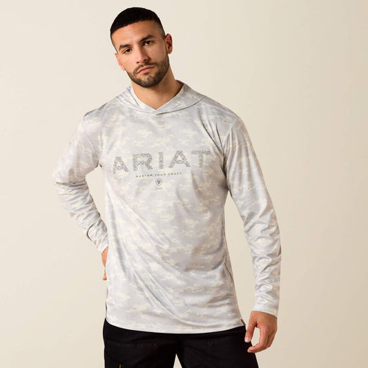 Ariat Rebar Sunblocker Printed Craft Hooded Long Sleeve T-Shirt
