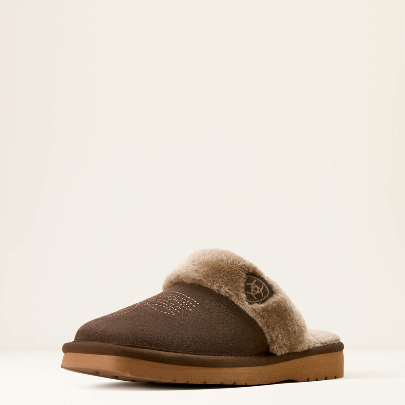 Ariat Jackie Square Toe Chocolate Slippers
