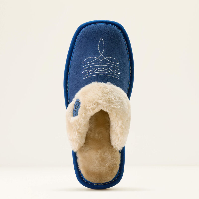 Ariat Jackie Square Toe Denim Suede Slipper