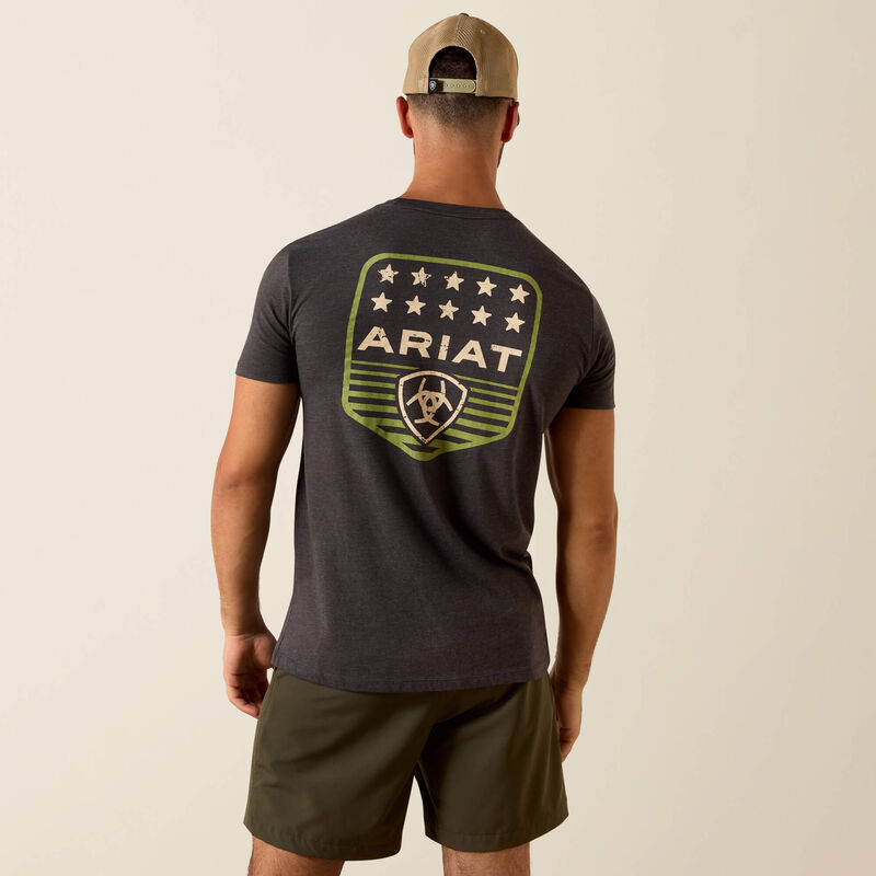 Ariat Patriotic Badge Charcoal T-Shirt
