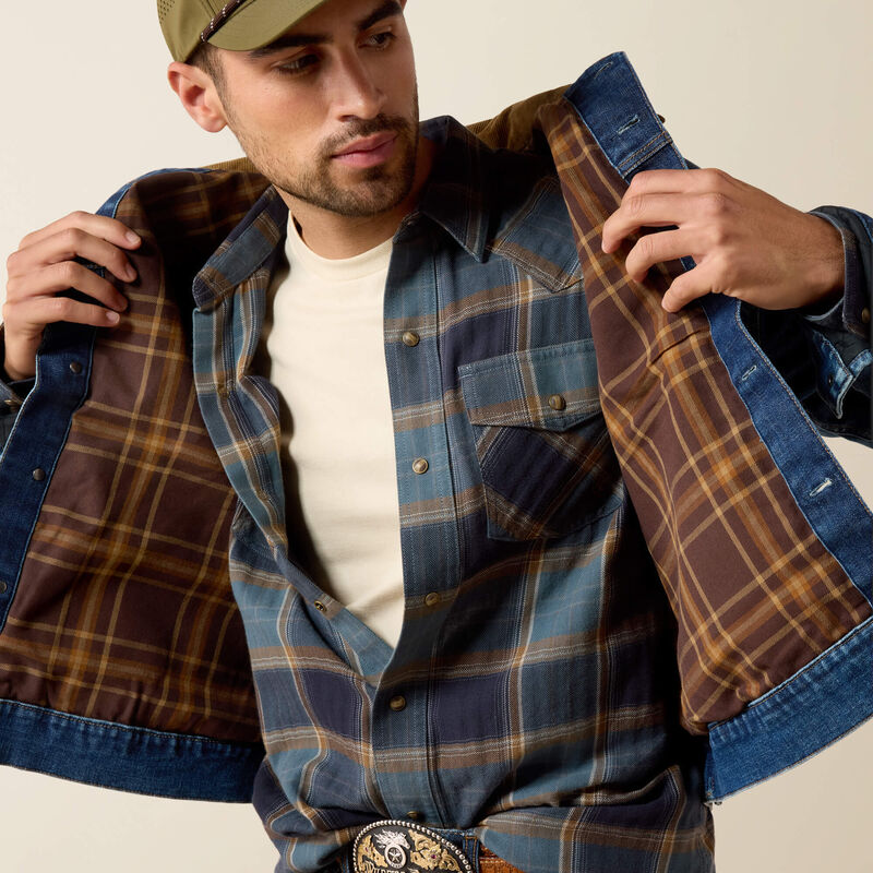 Ariat Flannel Lined Trucker Jacket