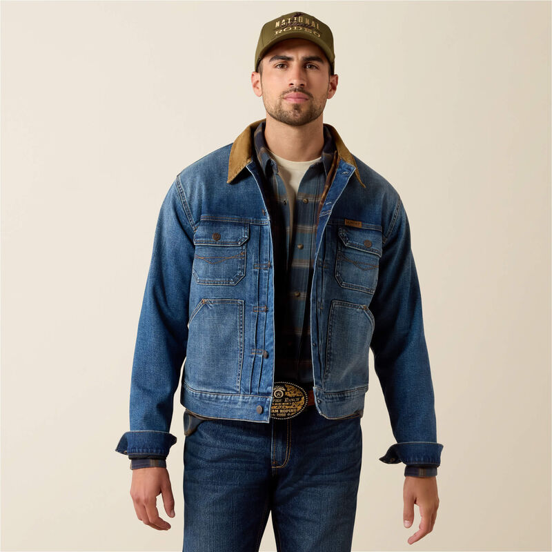 Ariat Flannel Lined Trucker Jacket