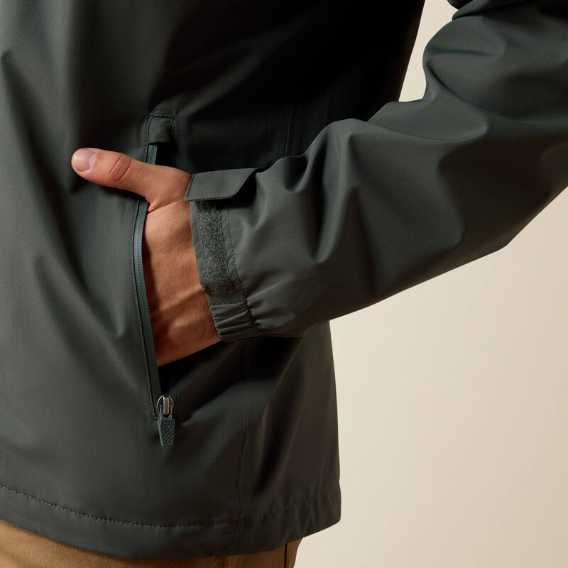 Ariat Rebar Stormshell Lightweight Waterproof Jacket Steel Green