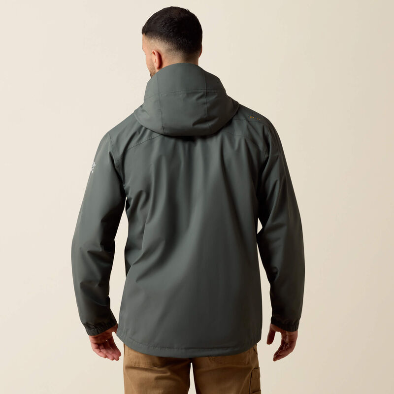 Ariat Rebar Stormshell Lightweight Waterproof Jacket Steel Green