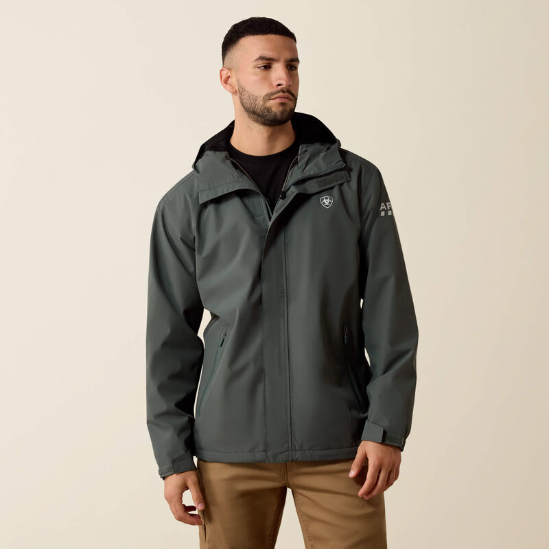 Ariat Rebar Stormshell Lightweight Waterproof Jacket Steel Green