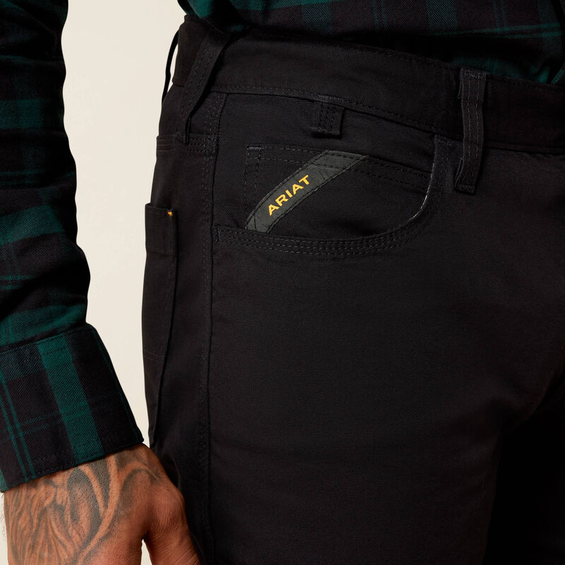 Ariat Rebar M5 Straight DuraStretch Made Tough Straight Pant Black