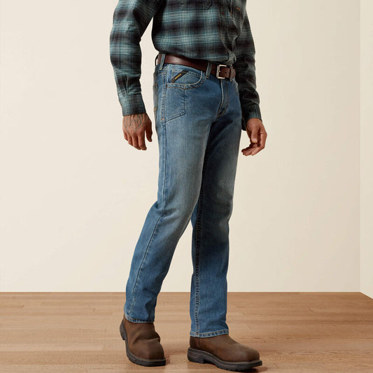 Ariat Rebar M2 Traditional Relaxed Rail DuraStretch Boot Cut Jeans
