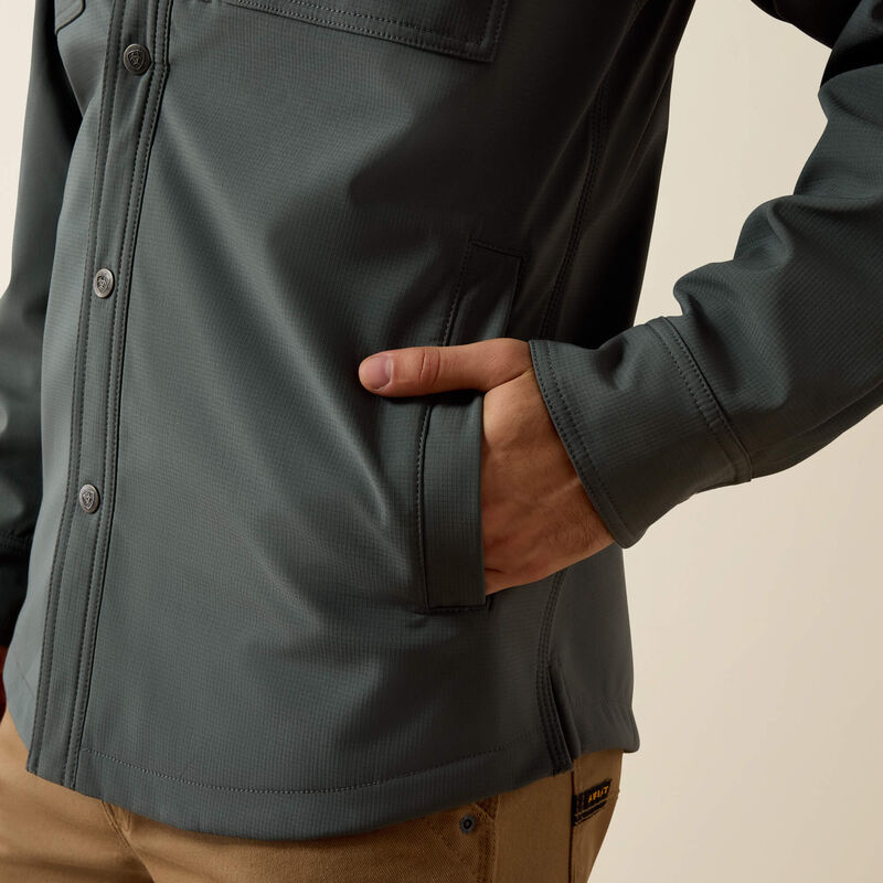 Ariat Rebar DuraStretch Utility Softshell Shirt Jacket Steel Green